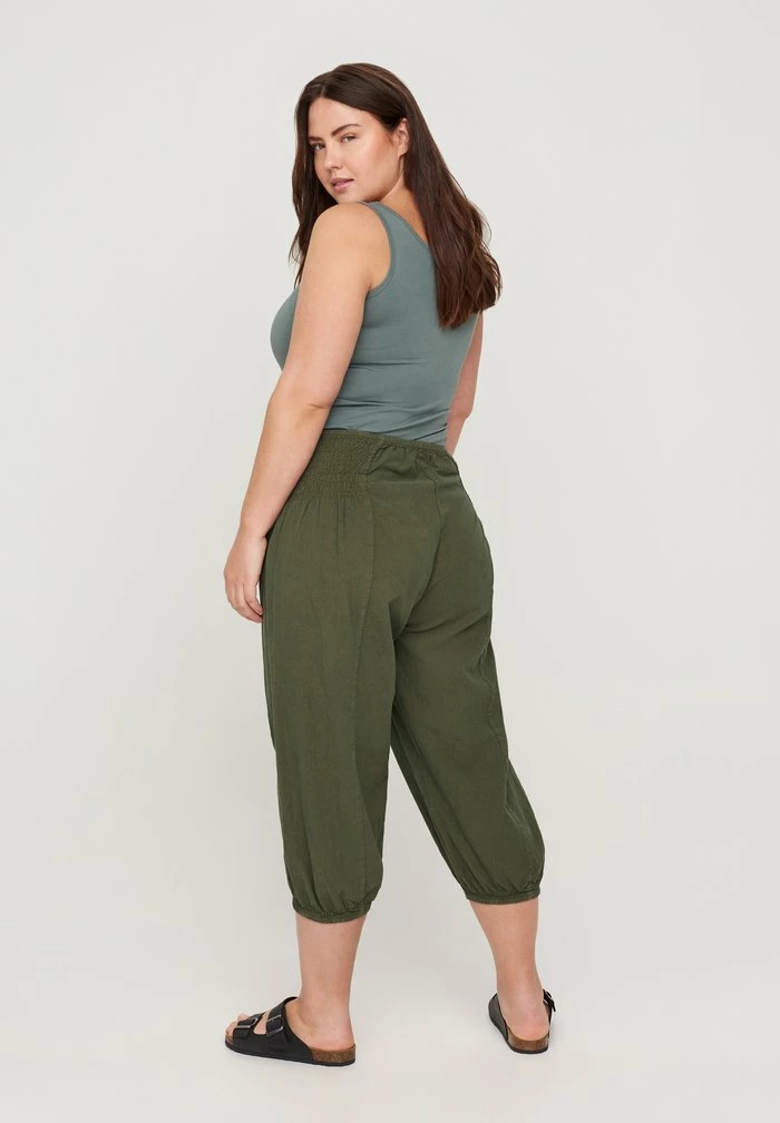 Zizzi Pantalon Classique - Green 2 Zizzi Pantalon Classique - Green – Image 2