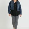Zizzi LONG SLEEVE - Veste En Jean - Blue Denim -France Zizzi Soldes 2022 004cc0985fb84ca8969eca871d701db5