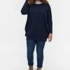 Zizzi Pullover - Blue -France Zizzi Soldes 2022 0183468fbccc42728e7209efabce260d