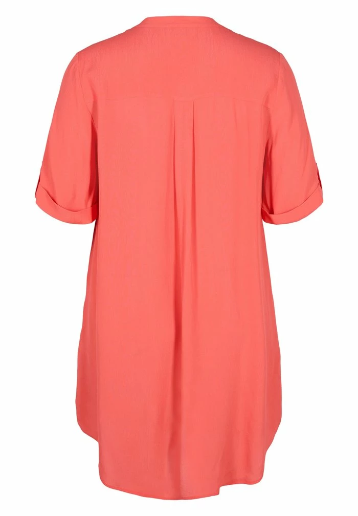 Zizzi WITH SHORT SLEEVES - Tunique - Hot Coral 2 Zizzi WITH SHORT SLEEVES - Tunique - Hot Coral â Image 2