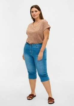 Zizzi T-shirt Imprimé - Brown