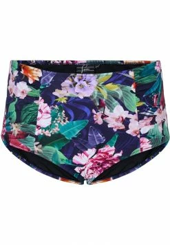 Zizzi HOCHTAILLIERTE MIT BLUMEN - Bas De Bikini - Blue