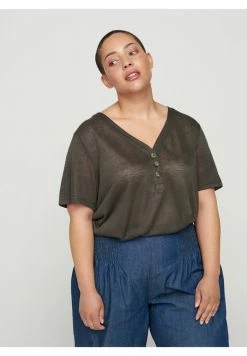 Zizzi T-shirt Basique - Khaki