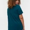 Zizzi KURZARM - Haut De Pyjama - Deep Teal Dream -France Zizzi Soldes 2022 03419d04a0b44ca4a2916bd616f7df84