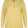 Zizzi BLEND - Gilet - Pale Banana -France Zizzi Soldes 2022 035abccaf8204e2eaa8498464b7c952b