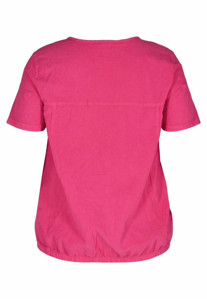 Zizzi MIT V-AUSSCHNITT - Blouse - Fuchsia Purple 5 Zizzi MIT V-AUSSCHNITT - Blouse - Fuchsia Purple – Image 5