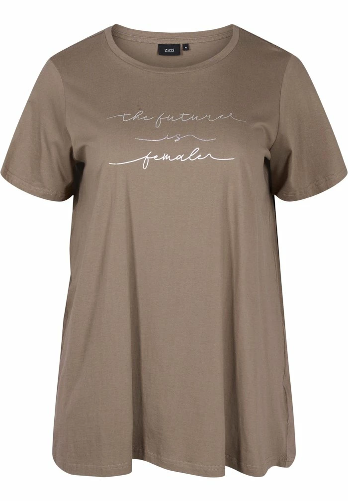 Zizzi OVERSIZE AUS - Haut De Pyjama - Brown 4 Zizzi OVERSIZE AUS - Haut De Pyjama - Brown – Image 4