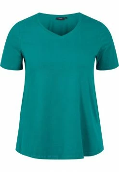 Zizzi BASIC T-SHIRT - T-shirt Basique - Teal Green