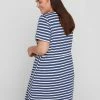 Zizzi SHORT SLEEVED - Robe De Jour - Twilight Blue/stripe -France Zizzi Soldes 2022 052075c6df534b3ab79bf3be42173c5f