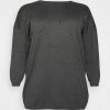 Zizzi MOLYMPIA - Pullover - Dark Grey Melange -France Zizzi Soldes 2022 05be2ac28b194be7a16e1440743b3668