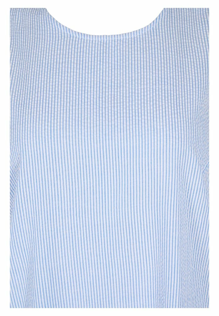 Zizzi WITH STRIPES - Robe De Jour - Skyway Stripe 5 Zizzi WITH STRIPES - Robe De Jour - Skyway Stripe – Image 5