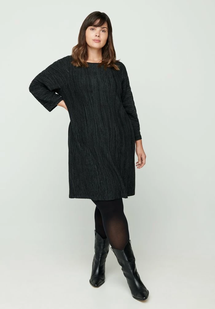 Zizzi Robe Pull - Dark Grey 2 Zizzi Robe Pull - Dark Grey – Image 2