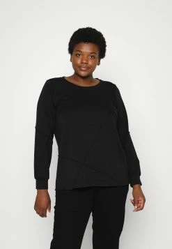 Zizzi MDENISE BLOUSE - T-shirt à Manches Longues - Black