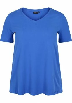 Zizzi T-shirt Basique - Dazzling Blue