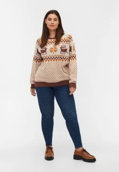 Zizzi RUND - Pullover - Birch Comb