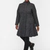 Zizzi Manteau Court - Black Solid -France Zizzi Soldes 2022 0a7aaabf0b82451892e252ff92d4b1cf