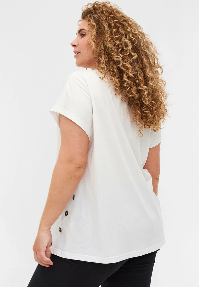 Zizzi T-shirt Imprimé - White 2 Zizzi T-shirt Imprimé - White – Image 2