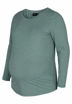 Zizzi MIT LANGEN ÄRMELN - T-shirt à Manches Longues - Silver Pine