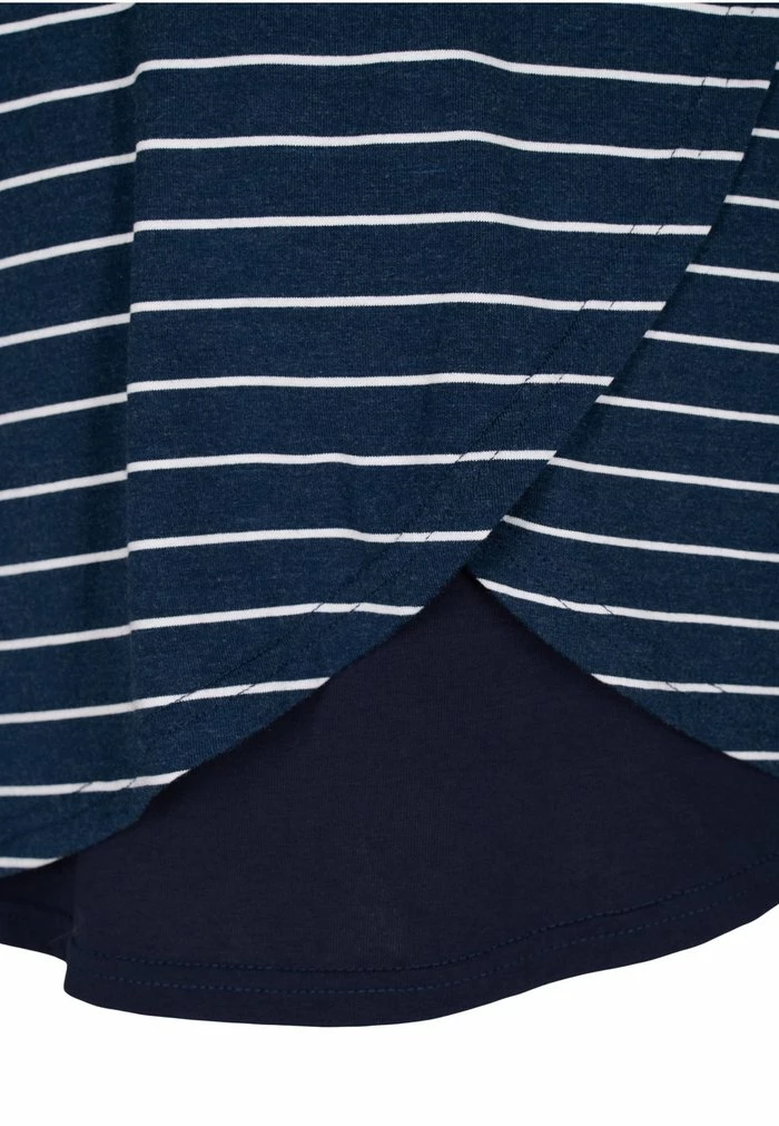 Zizzi Blouse - Blue Stripe 4 Zizzi Blouse - Blue Stripe – Image 4