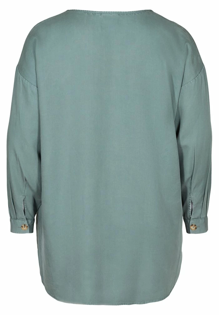 Zizzi Blouse - Dark Green 4 Zizzi Blouse - Dark Green – Image 4