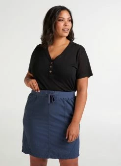 Zizzi T-shirt Basique - Black