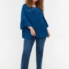 Zizzi Blouse - Poseidon -France Zizzi Soldes 2022 0cf405e876bf496a93181cd6af638c46