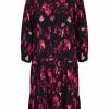 Zizzi PRINTED WITH BUTTONS - Robe Chemise - Black Pink Aop -France Zizzi Soldes 2022 0ea75fb87744436fa8fd7e0aaf5292b3