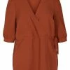 Zizzi Blouse - Dark Orange -France Zizzi Soldes 2022 0f5e0e62a25d40ff808fb40076789a77