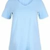 Zizzi T-shirt Basique - Light Blue -France Zizzi Soldes 2022 0fd13ef09a214a3e8e69fb0e4f8af666
