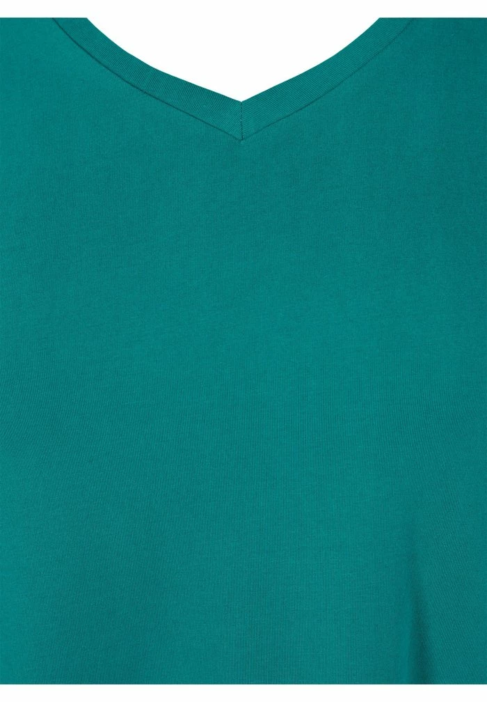 Zizzi BASIC T-SHIRT - T-shirt Basique - Teal Green 3 Zizzi BASIC T-SHIRT - T-shirt Basique - Teal Green – Image 3