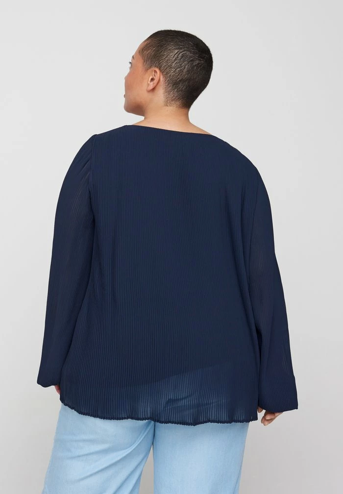 Zizzi Blouse - Blue 3 Zizzi Blouse - Blue – Image 3