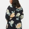 Zizzi MIT PRINT UND 3/4 ÄRMELN - Blouse - Dark Blue -France Zizzi Soldes 2022 11a5508e067c42288190c4e77bcfc0ec