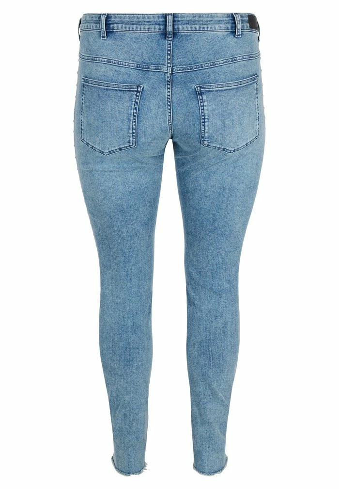 Zizzi Jeans Skinny - L Blue Stone Wash 2 Zizzi Jeans Skinny - L Blue Stone Wash – Image 2