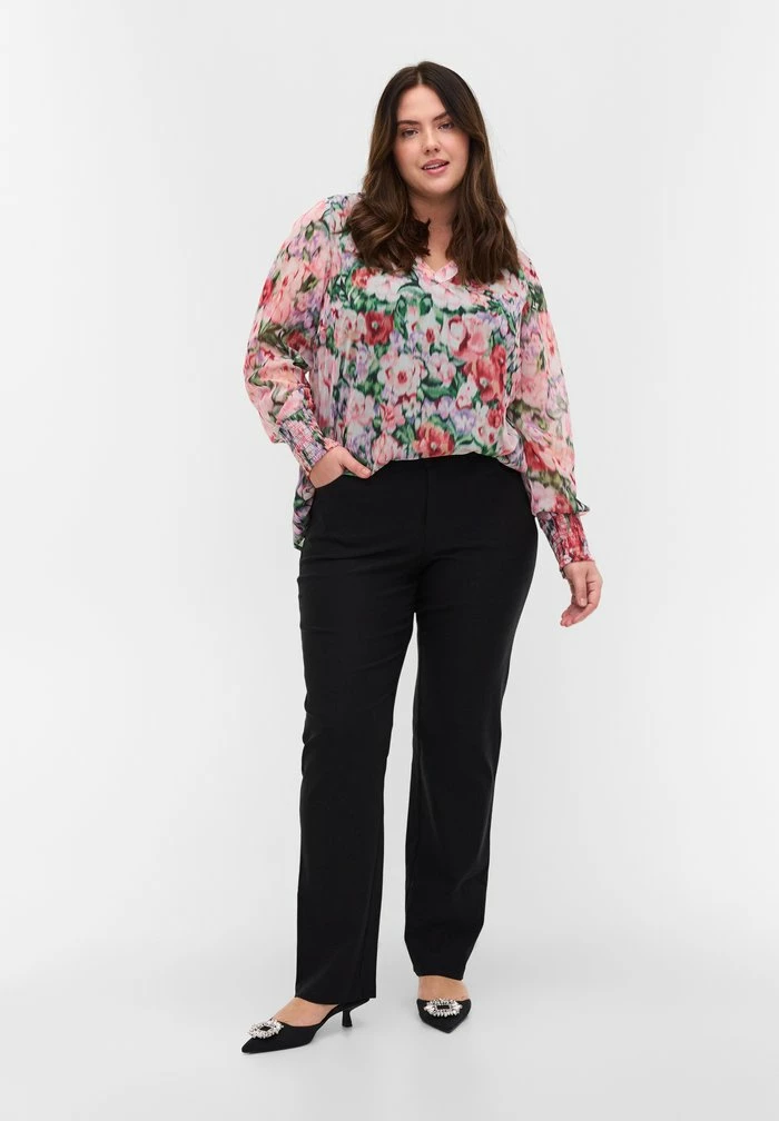 Zizzi SMOCK - Blouse - Flower Aop 2 Zizzi SMOCK - Blouse - Flower Aop – Image 2