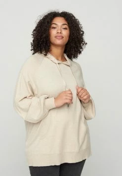 Zizzi Sweat à Capuche - Beige