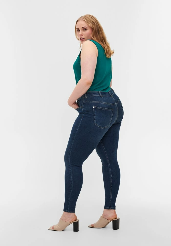 Zizzi Jean Slim - Blue Denim 3 Zizzi Jean Slim - Blue Denim – Image 3