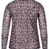 Zizzi LANGARM MIT MESH UND PRINT - Blouse - Black -France Zizzi Soldes 2022 13d06dde62cb479e8644936692f64389