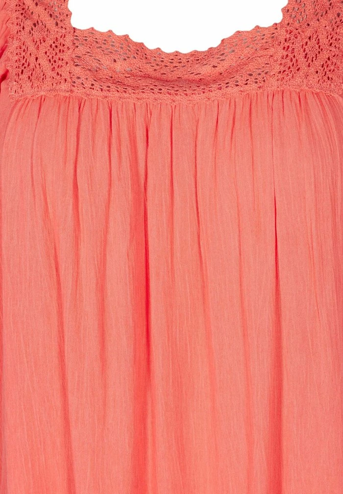 Zizzi KORTÆRMET VISKOSE - Blouse - Porcelain Rose 6 Zizzi KORTÆRMET VISKOSE - Blouse - Porcelain Rose – Image 6