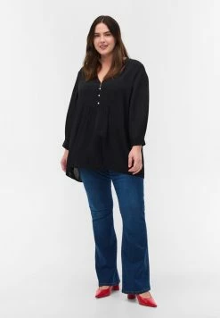 Zizzi 3/4-ÄRMELN - Tunique - Black