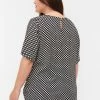 Zizzi MIT BLUMENPRINT - Blouse - Black W. White Dot -France Zizzi Soldes 2022 14c74fbbd7cc4ebdb084e7890cacbcc0