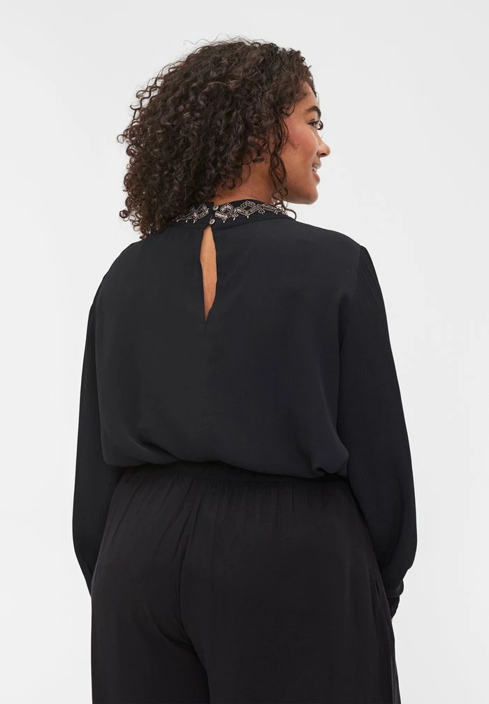 Zizzi BEADED - Blouse - Black 3 Zizzi BEADED - Blouse - Black – Image 3
