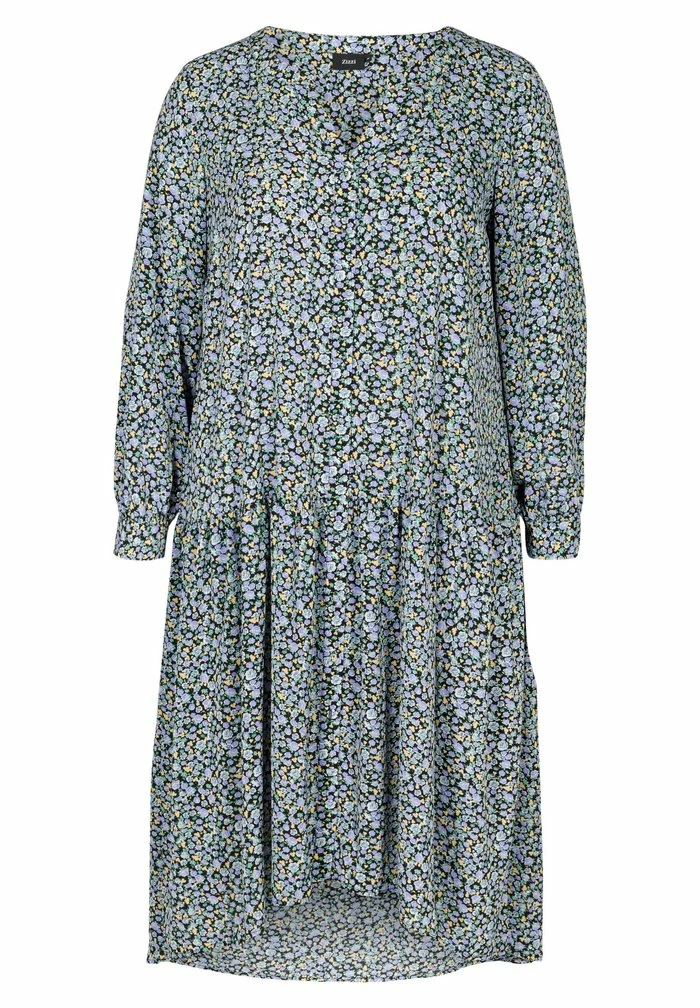 Zizzi Robe De Jour - Black 3 Zizzi Robe De Jour - Black – Image 3