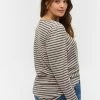 Zizzi Blouse - Rosa Green Stripe -France Zizzi Soldes 2022 18d1d315cfa34abeabbea6f39defc2b2