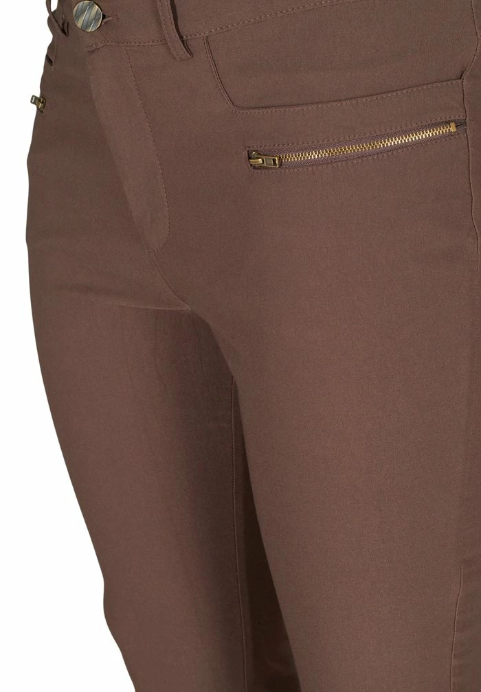Zizzi Pantalon Classique - Brown 3 Zizzi Pantalon Classique - Brown – Image 3