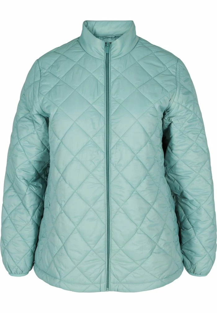 Zizzi Veste Mi-saison - Sagebrush Green 4 Zizzi Veste Mi-saison - Sagebrush Green – Image 4