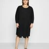 Zizzi MKANYA DRESS - Robe De Jour - Black -France Zizzi Soldes 2022 1a2c49a0825e4e14b19f9db967173a76