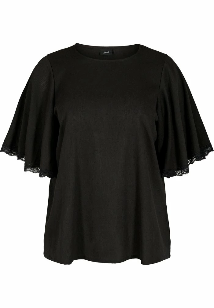 Zizzi Blouse - Black 2 Zizzi Blouse - Black – Image 2
