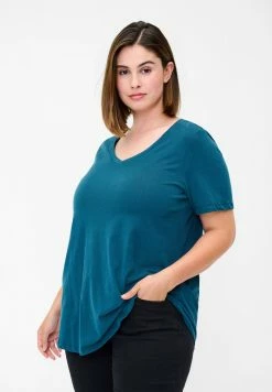 Zizzi T-shirt Basique - Blue