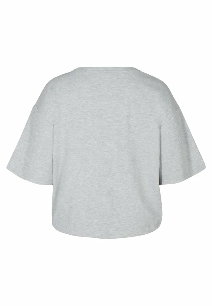 Zizzi T-shirt Imprimé - Light Grey Melange 6 Zizzi T-shirt Imprimé - Light Grey Melange – Image 6