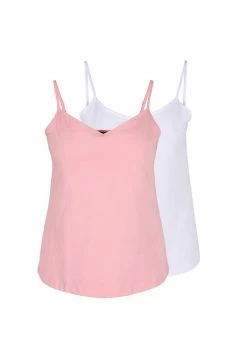 Zizzi 2 PACK - Débardeur - Blush/ Bright White